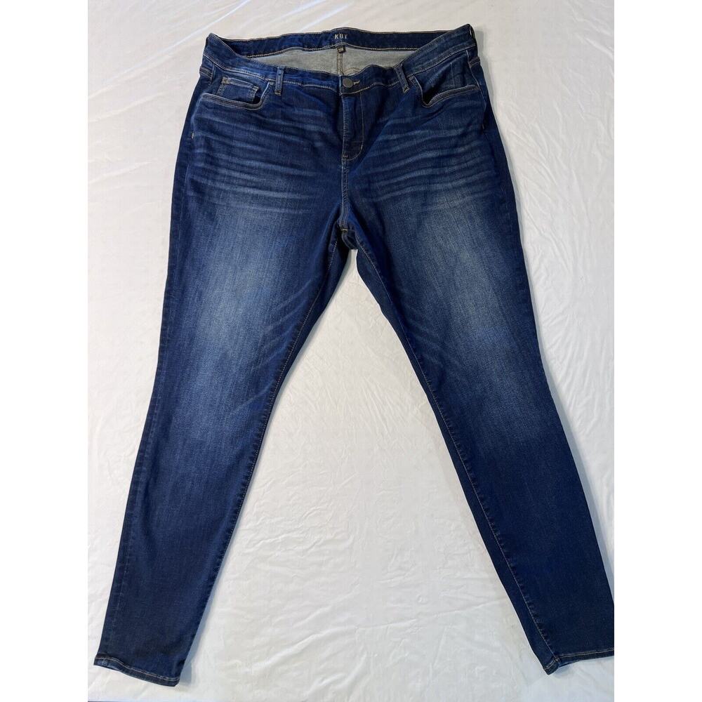 KUT from Kloth Jeans Womens 22W Blue Denim Skinny High Rise 40x30